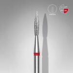 Elmas Sivri Alev Freze EXPERT, Kırmızı, Çap 2,3 mm, Çalışma Kısmı 8 mm