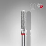 Elmas Yuvarlanmış Silindir Freze EXPERT, Kırmızı, Çap 2,5 mm, Çalışma Kısmı 10 mm