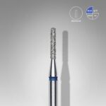 Elmas Yuvarlanmış Silindir Freze, Mavi, Çap 1,4 mm, Çalışma Kısmı 8 mm