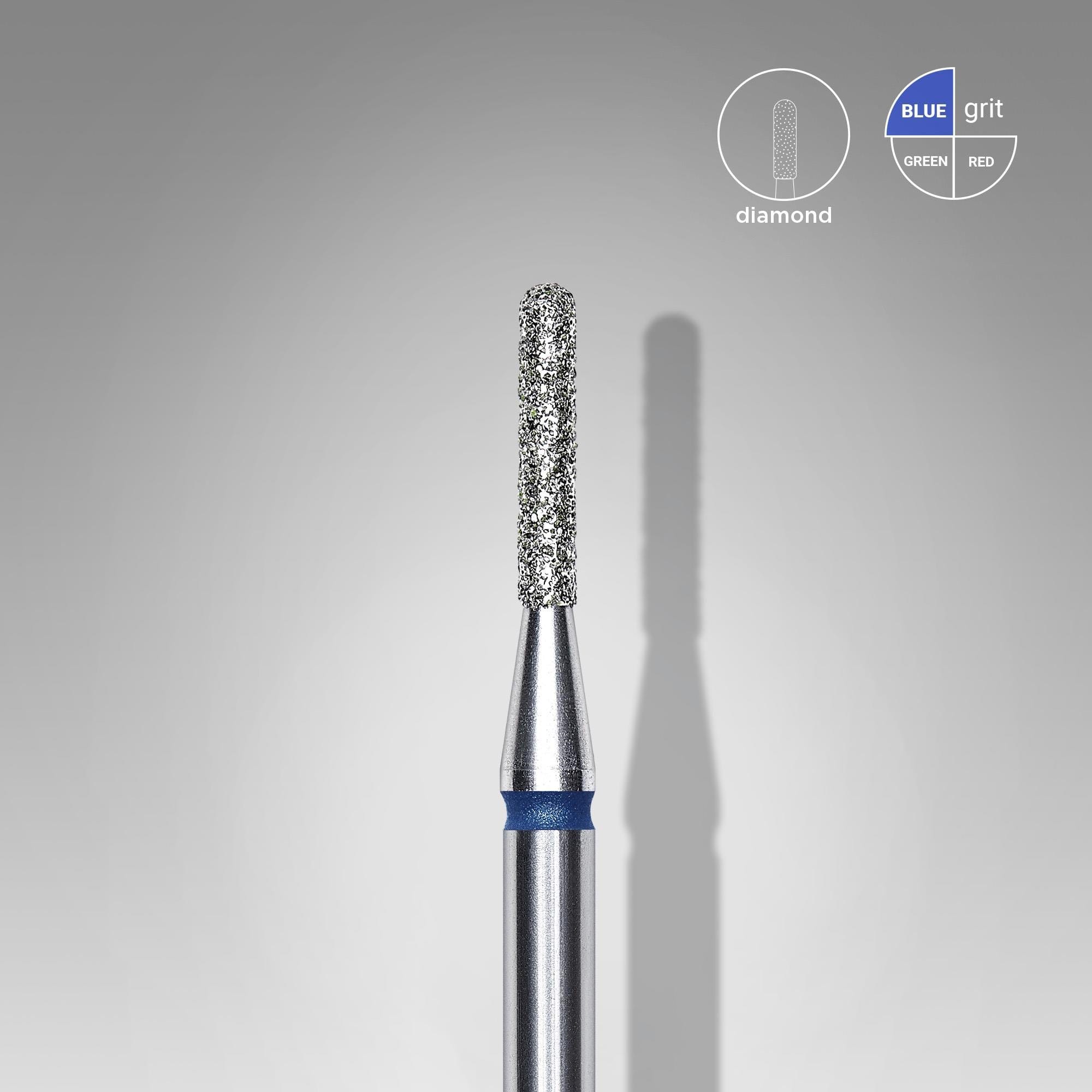 elmas-yuvarlanmis-silindir-freze-mavi-d00dfe.jpg Elmas Yuvarlanmış Silindir Freze, Mavi, Çap 1,4 mm, Çalışma Kısmı 8 mm - Görsel 1