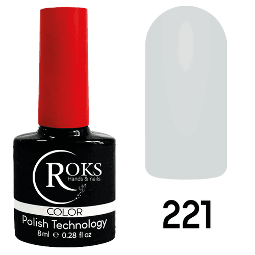 roks gel polish color 221 milk white rakı beyazı kalıcı oje