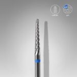 Sert Alaşım Koni Freze, Mavi, Çap 2,3 mm / Çalışma Kısmı 14 mm