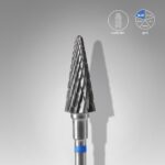 Sert Alaşım Koni Freze, Mavi, Çap 6 mm / Çalışma Kısmı 14 mm
