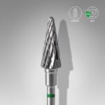 Sert Alaşım Koni Freze, Yeşil, Çap 6 mm / Çalışma Kısmı 14 mm