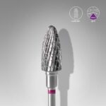 Sert Alaşım Mısır Freze, Mor, Çap 6 mm / Çalışma Kısmı 14 mm
