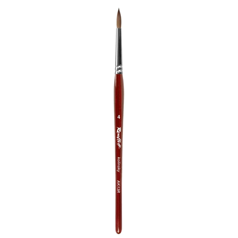 Roubloff AK13R-4 - Kolinsky Samur Doğal Kıl- Akrilik Tırnak Fırçası - AK13R-4
