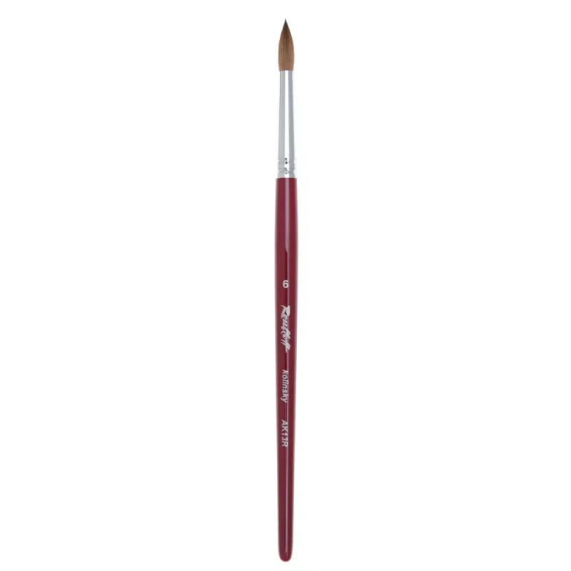 Roubloff AK13R-4 - Kolinsky Samur Doğal Kıl- Akrilik Tırnak Fırçası - AK13R-6