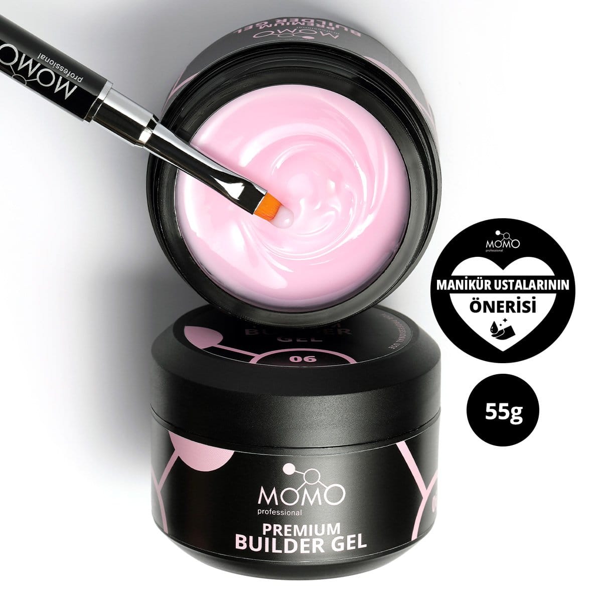 BuilderGel-55-01-5.jpg Premium Protez Tırnak Jeli 06, Pembe, 55 gr - Görsel 1