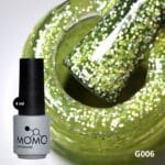 Kalıcı Oje G006, Lime Yeşili Holografik Simli, 4 ml