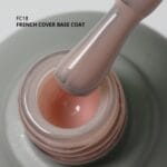 Kalıcı Oje için French Cover Rubber Base Coat FC18, Açık Pudra Pembe, 10 ml - Görsel 2
