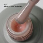 Kalıcı Oje için French Cover Rubber Base Coat FC19, Pudra Pembe, 10 ml - Görsel 2
