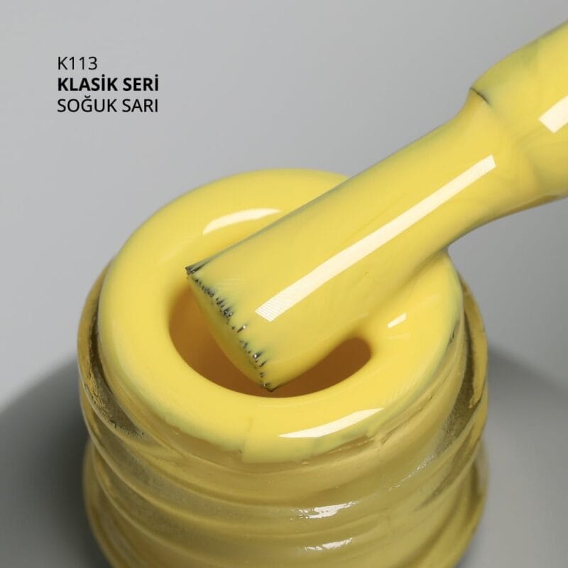 Mağaza 30 Momo kalici oje K113 sise soguk sari
