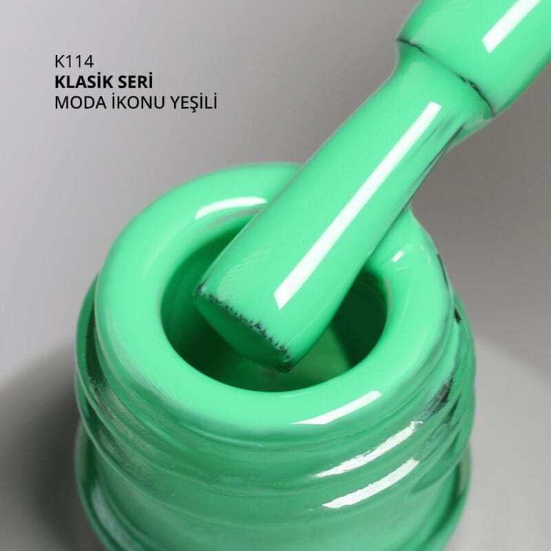 Mağaza 32 Momo kalici oje K114 sise moda ikonu yesili