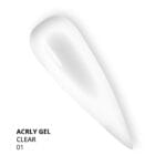 Protez Tırnak İçin Poly Gel, Poli Jel, Acryl Gel No.01, Şeffaf, 30 gr - Görsel 2