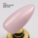 Kalıcı Oje French Color Base Coat CB09, Pudra Pembe, 10 ml - Görsel 3
