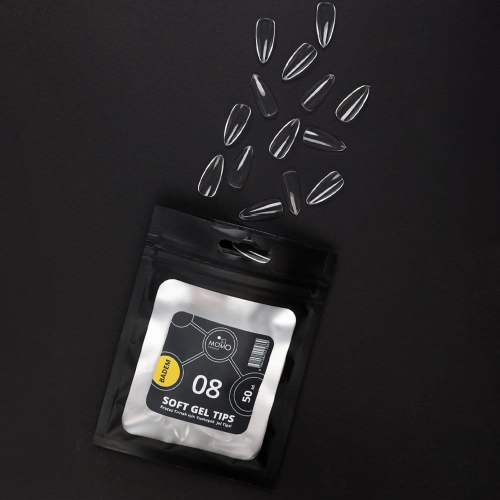 momo-50li-tips-badem-08-1x1-1.jpg Soft Gel Tips, Yeni Nesil Jel Tips, Badem No:08, Tek Boy 50’li Yedek Paket - Görsel 1