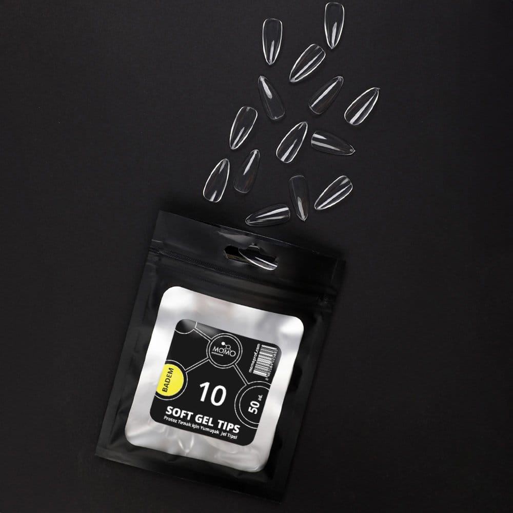 momo-50li-tips-badem-10-1x1-1-1.jpg Soft Gel Tips, Yeni Nesil Jel Tips, Badem No:10, Tek Boy 50’li Yedek Paket - Görsel 1