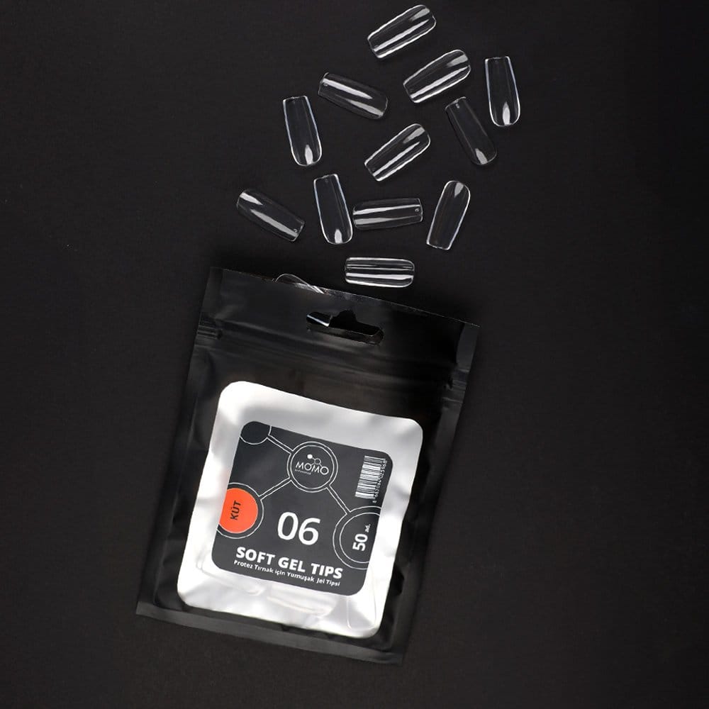 momo-50li-tips-kut-06-1x1-1.jpg Soft Gel Tips, Yeni Nesil Jel Tipsi, Küt No:06, Tek Boy 50’li Yedek Paket - Görsel 1