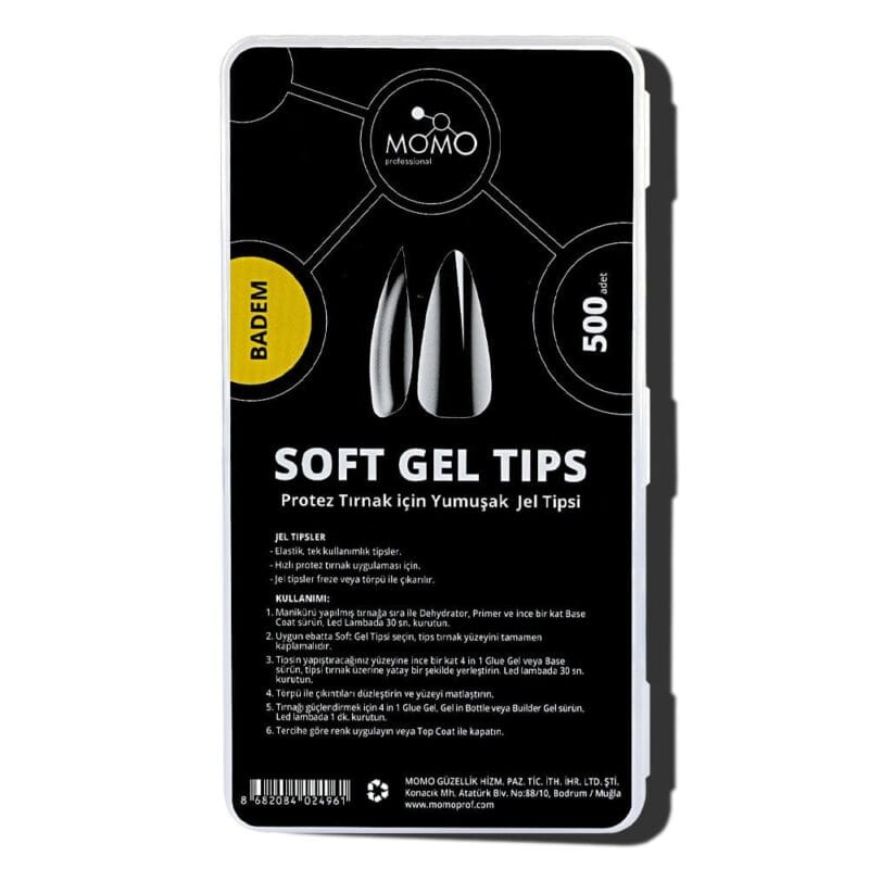 momo soft gel tips badem 500luk