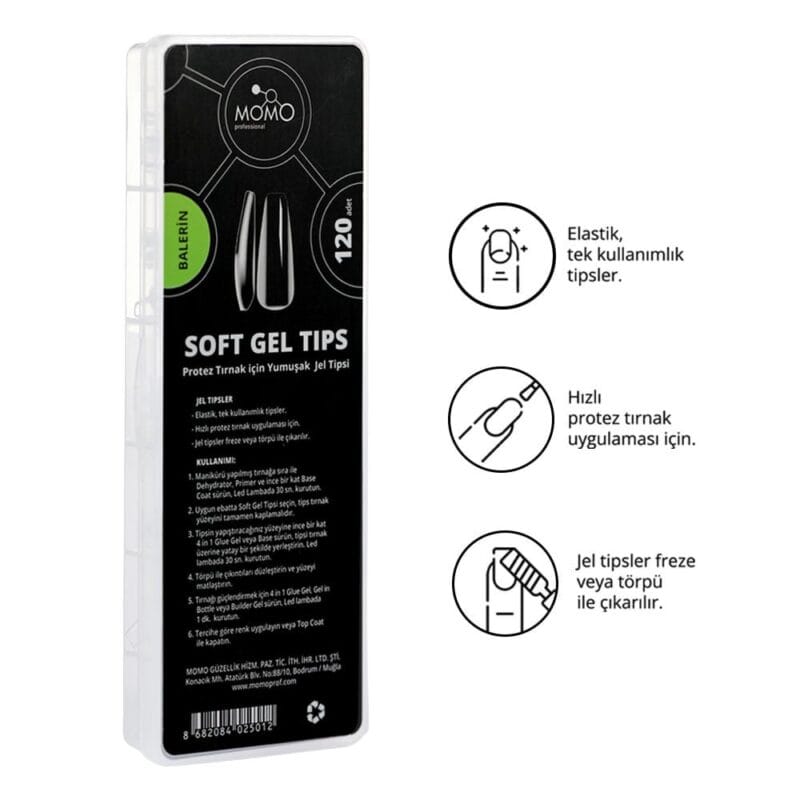 momo soft gel tips balerin ozellik