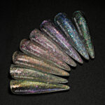 Ariel Builder Gel, Nail Art için Protez Tırnak Jeli No.03, Şeffaf Holografik Turuncu Sarı Simli, 10 gr - Görsel 6