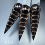 Kristal Kedi Gözü Kalıcı Oje CE05, Yarı Şeffaf, Kahverengi, 10 ml - Görsel 4