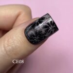 Kristal Kedi Gözü Kalıcı Oje CE08, Yarı Şeffaf, Gümüş, 10 ml - Görsel 4