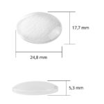 Kalıcı Oje Kartela İçin Cam Taş, Oval Hafif Bombeli, 100 Adet - Görsel 7