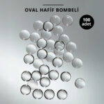 Kalıcı Oje Kartela İçin Cam Taş, Yuvarlak Hafif Bombeli, 100 Adet - Görsel 3