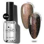 Kristal Kedi Gözü Kalıcı Oje CE03, Yarı Şeffaf, Bronz, 10 ml