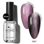 Kristal Kedi Gözü Kalıcı Oje CE07, Yarı Şeffaf, Mor, 10 ml