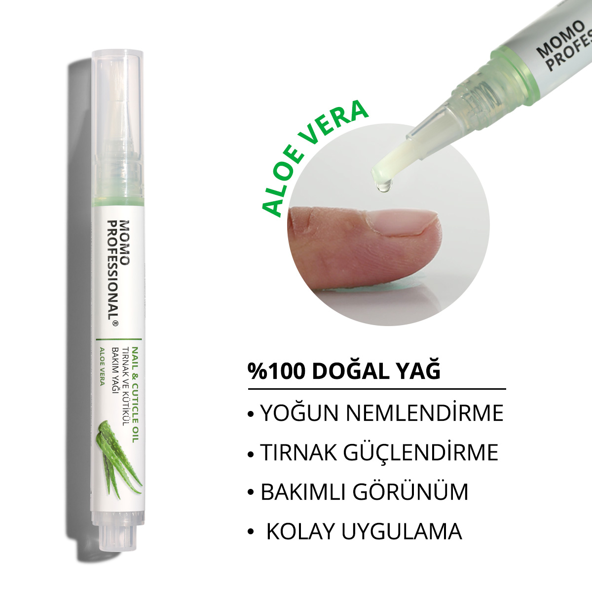 CuticleOilPen-Aloe-Vera-Kare-01.jpg Aloe Vera, Özlü Tırnak ve Kütikül Bakım Yağı Kalemi, Nemlendirici ve Güçlendirici Etki, 3 ml - Görsel 1