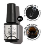Kalıcı Oje İçin Crystal Top Coat, Nano Fırçalı, 20 ml