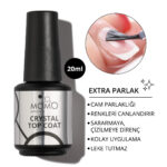 Kalıcı Oje İçin Crystal Top Coat, Nano Fırçalı, 20 ml - Görsel 2