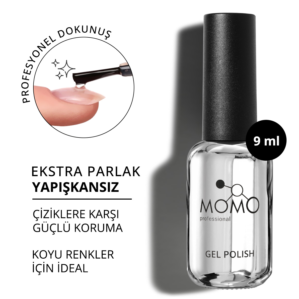 Cystal-Top-Coat-New-Kare-01.jpg Çizilmeyen Yeni Formül Crystal Top Coat , 9 ml - Görsel 1