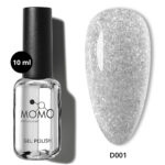 Disko Kalıcı Oje D001 Gümüş 10ml, Reflective Flash Gel Polish