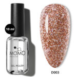Disko Kalıcı Oje D003 Kahverengi 10 ml, Reflective Flash Gel Polish