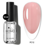 Kalıcı Oje için French Cover Rubber Base Coat FC12, Gül Kurusu, 10 ml