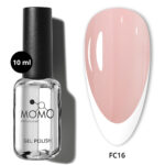 Kalıcı Oje için French Cover Rubber Base Coat FC16, Koyu Nude Pembe, 10 ml