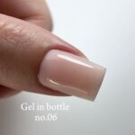 Gel In Bottle No.06, Akıllı Fırçalı Protez Tırnak Jeli, Yarı Şeffaf Nude Şeftali, 18 ml - Görsel 6