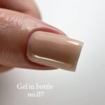 Gel In Bottle No.07, Akıllı Fırçalı Protez Tırnak Jeli, Natural, 18 ml - Görsel 6