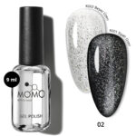 Glittter Top Coat 02, Gümüş Sim, 9 ml