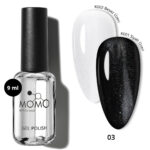 Glitter Top Coat 03, Hafif Gümüş Sim, 9 ml