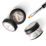 Holographic Builder Gel, Nail Art için Protez Tırnak Jeli No.03, Glitter Pembe Simli, 10 gr - Görsel 6