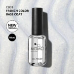 Kalıcı Oje French Color Base Coat CB01, Işıltılı Rakı Beyazı, 10 ml - Görsel 2