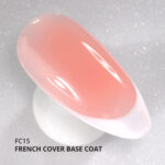 Kalıcı Oje için French Cover Rubber Base Coat FC15, Şeftali, 10 ml - Görsel 2