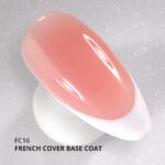 Kalıcı Oje için French Cover Rubber Base Coat FC16, Koyu Nude Pembe, 10 ml - Görsel 2