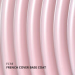 Kalıcı Oje için French Cover Rubber Base Coat FC18, Açık Pudra Pembe, 10 ml - Görsel 3