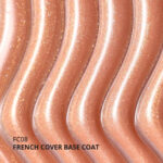 Kalıcı Oje için French Cover Rubber Base Coat FC08, Altın Simli Açık Bronz, 10 ml - Görsel 3
