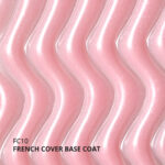 Kalıcı Oje için French Cover Rubber Base Coat FC10, Gümüş Simli Soft Pembe, 10 ml - Görsel 3